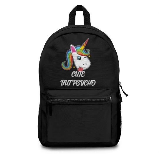 Cute but Psycho Unicorn Backpacks