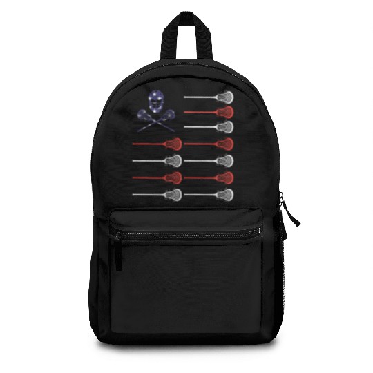 Lacrosse Backpacks American Flag Lax Helmet And Sticks