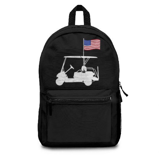 Funny Patriotic Golf Wear USA Flag Golf Cart Backpacks