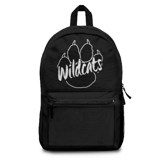 Wildcats Paw Print Back To School Spirit Mascot Backpacks
