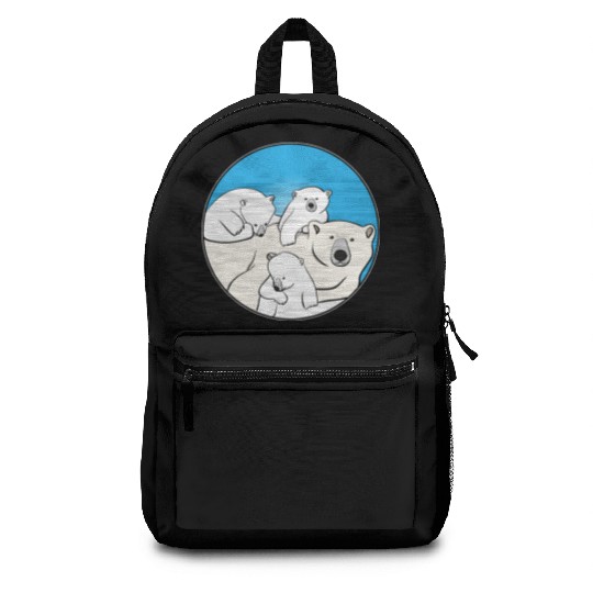 The polar bear family Backpacks