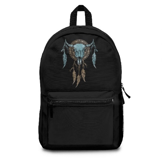 Womens Street Style Bull Skull Rodeo Backpacks