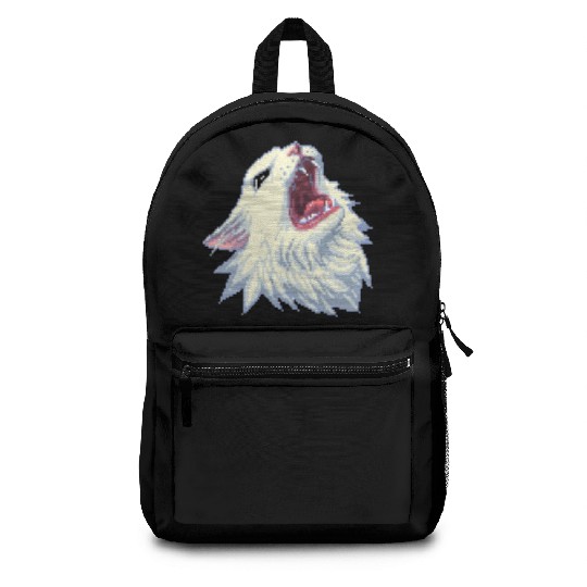 8 bit Screamin Thurston the Cat meme 2 Backpacks