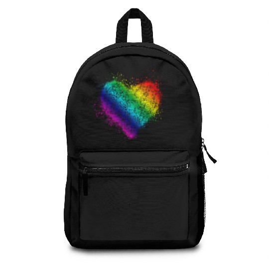 Rainbow Heart Vintage <3 Backpacks