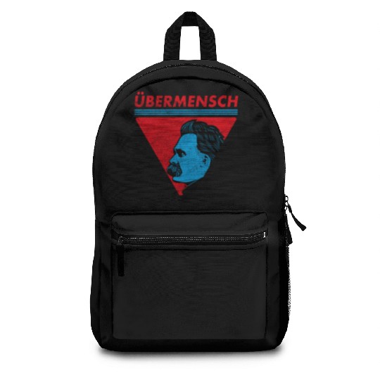 Vintage Übermensch Nietzsche Philosophy Nihilism Backpacks