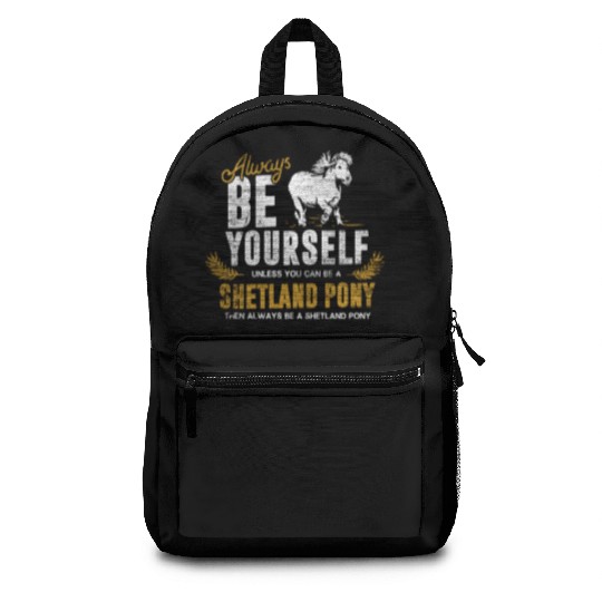 Shetland Pony Gift Backpacks