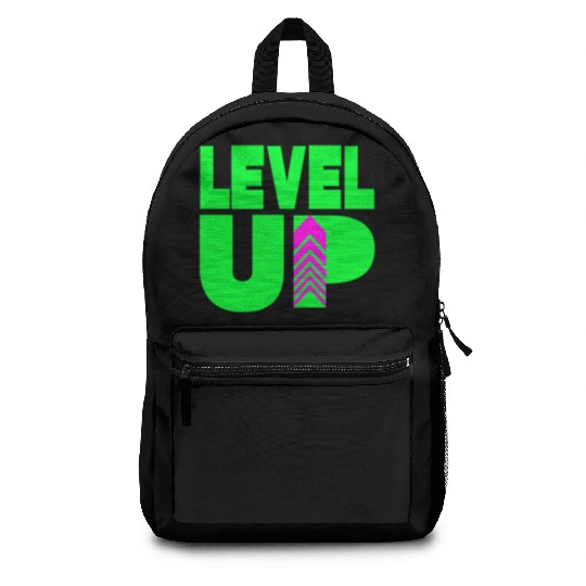 Level Up Neon Green Backpacks