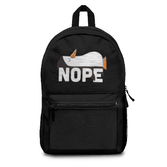 Nope Penguin Lover Gifts Backpacks