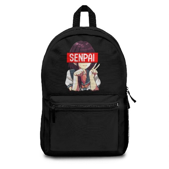 Senpai Anime Girl Japanese Cute Manga Kawaii Backpacks