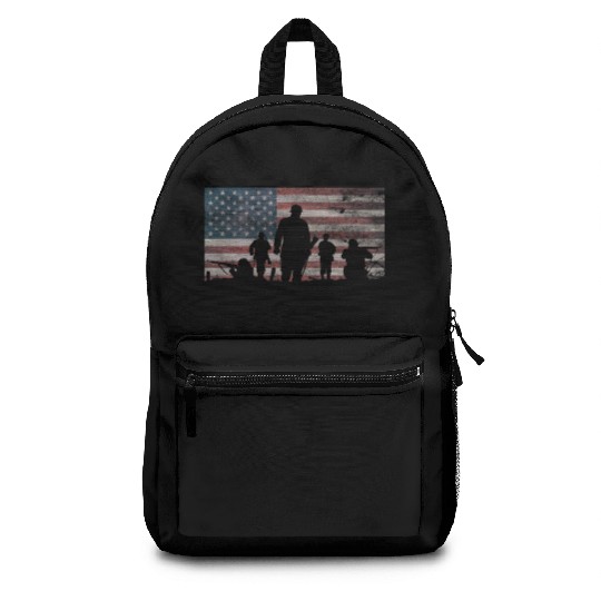 American Flag Thank Military Veteran's Day Backpacks