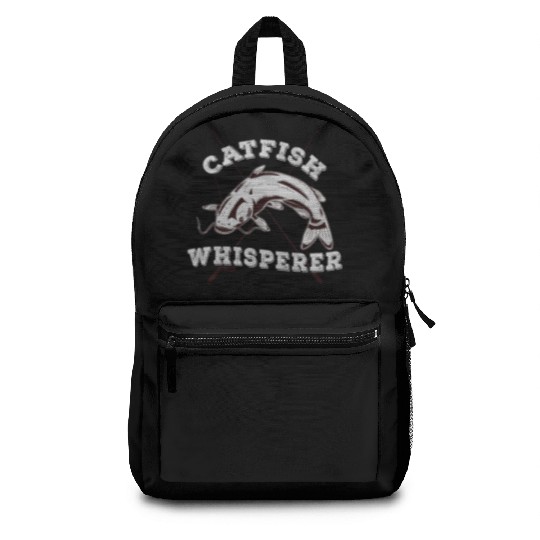 Catfish Whisperer Fisherman Catfishing Freshwater Backpacks