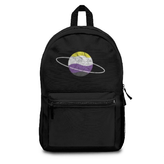 Non Binary Planet LGBTQ Flag Backpacks