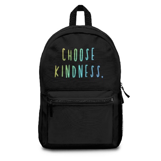 Choose Kindness Cool Colors Ombre Backpacks