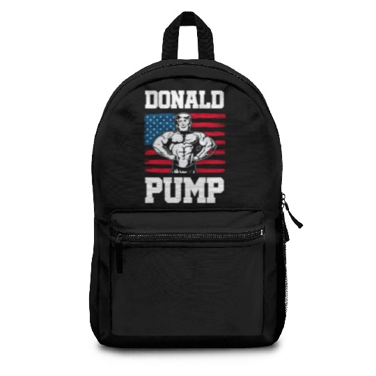 Donald Pump Trump Workout Patriotic Fitness Gym Fu Backpacks