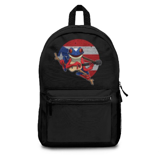 Guitar Playing Coqui Frog - Puerto Rico Animal Backpacks