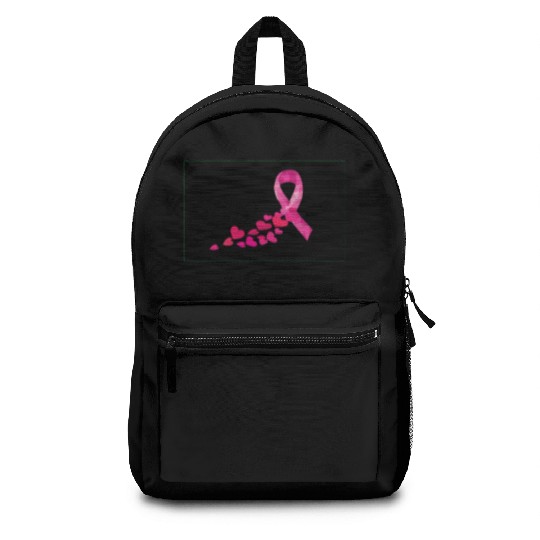 Pink Ribbon Breast Cancer Awareness Love Backpacks