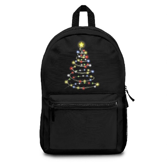 christmas tree christmas light Backpacks
