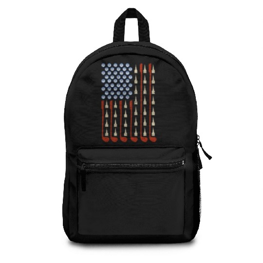Retro American Flag Golf Backpacks