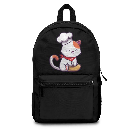Chef Cute Cat Baking Backpacks
