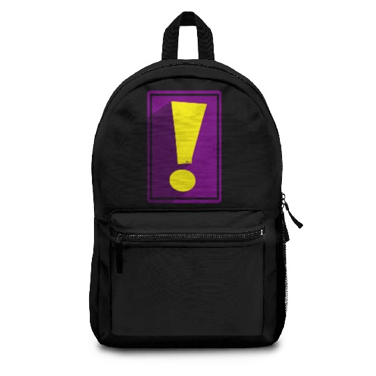 Purple Whee! Shadow Exclamation Point Backpacks