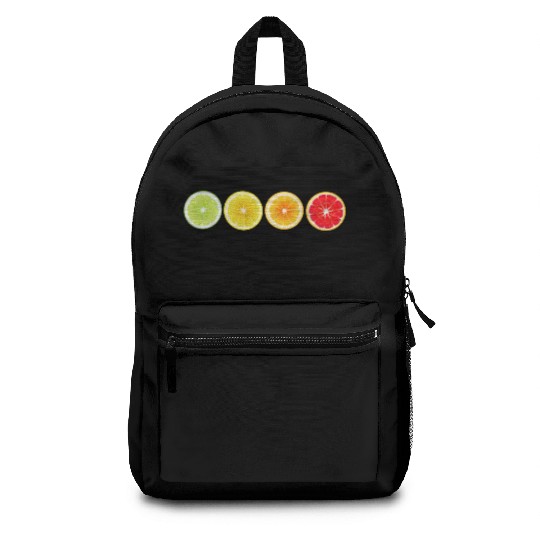 Lime Lemon Orange Vitamin Citrus Wheels of a Backpacks