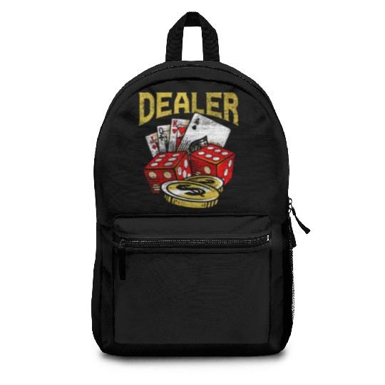 Casino Gambling Dealer Texas Holdem Poker Backpacks
