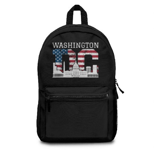 Washington Dc Capitol Hill Usa Flag Souvenir Gift Backpacks