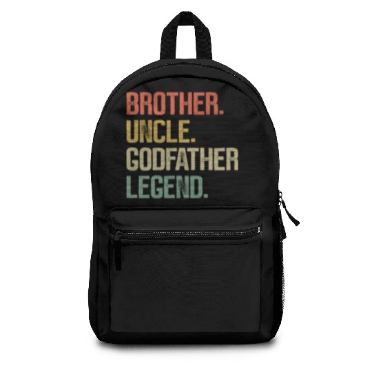 Brother Uncle Godfather Legend Promoted To Godfath Backpacks