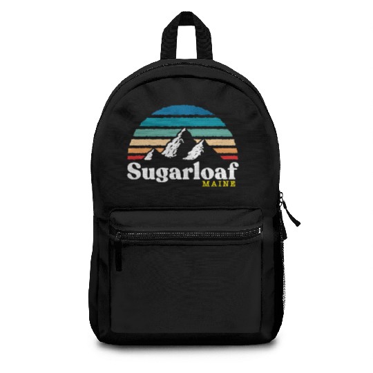 Sugarloaf Maine USA Ski Resort 1980s Retro Backpacks