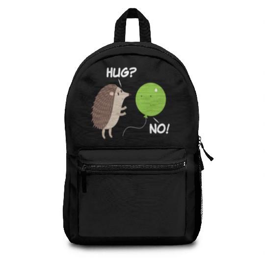 Hedgehog Balloon Sweet Cute Autumn Backpacks