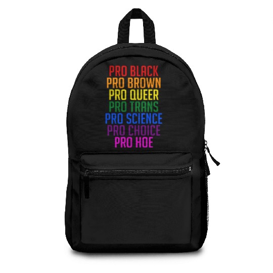 PRO BLACK PRO BROWN PRO QUEER PRO TRANS Backpacks