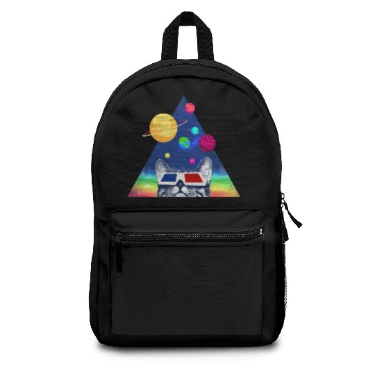 3D Space Cat Backpacks