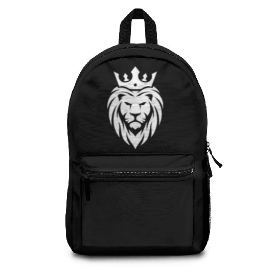 King Lion Royal, regal, kingly, crown, royalty Backpacks