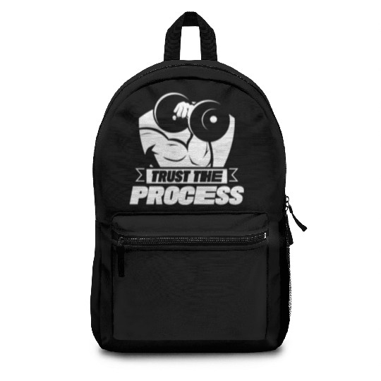 Trust The Process Gym Motivation Fitness Workout Backpacks