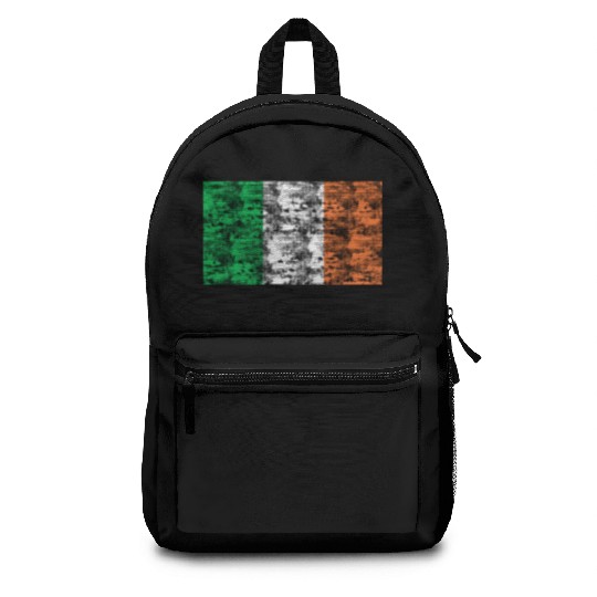 Ireland flag vintage Backpacks