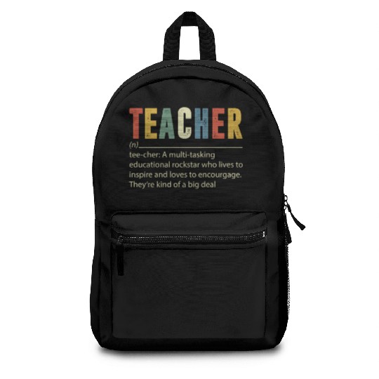 Teacher Multi tasking Educational Rockstar Backpacks