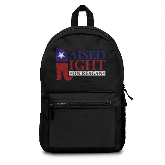 Raised Right On Reagan 80'S Nostalgia Backpacks
