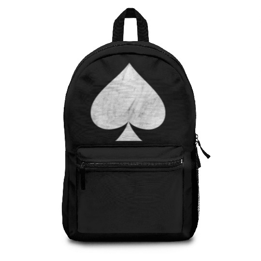 Marble Ace of Spades Backpacks