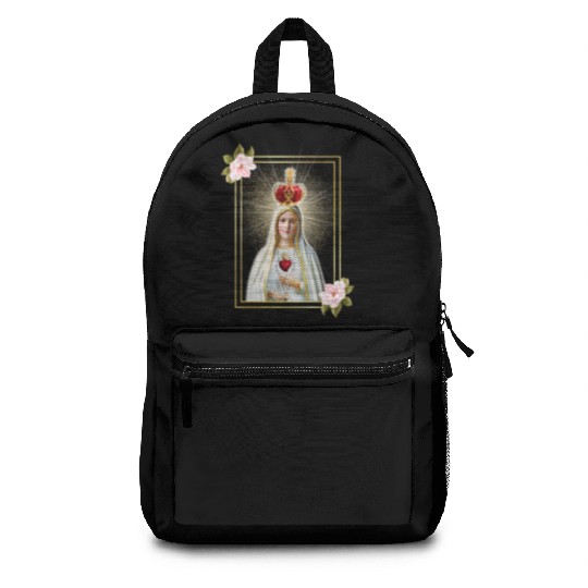 Immaculate Heart of Our Lady of Fatima Virgen Mary Backpacks