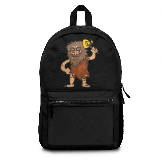 Caveman with Torch Backpacks