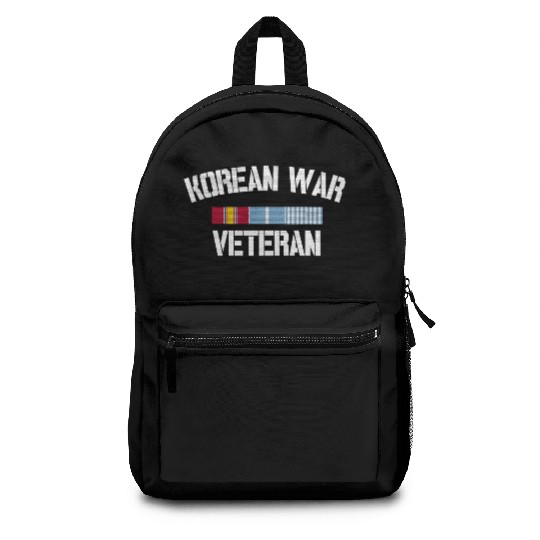 Korean War Veteran Pride Korea Service Ribbon birt Backpacks