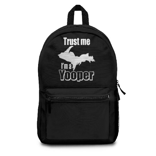 Upper Peninsula Michigan Yooper T gift idea Backpacks