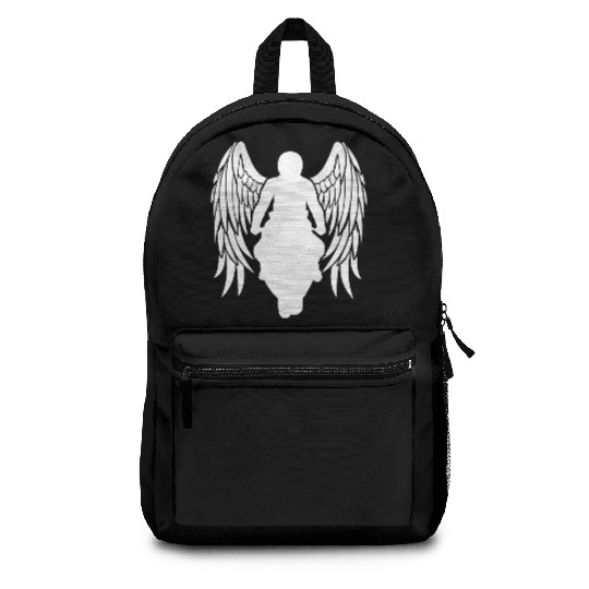 motorcyclist angel wings sportsbike racingbike Backpacks