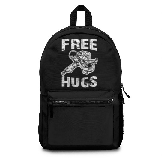 Funny Free Hugs Jiu Jitsu BJJ Choke MMA Gear Backpacks