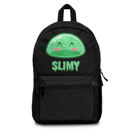 Cute Green Dungeon Slime Monster Weird Anime Backpacks