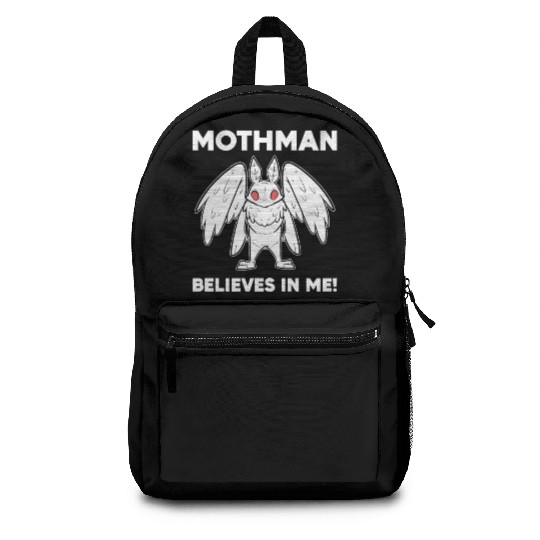 Mothman Believes In Me Backpacks