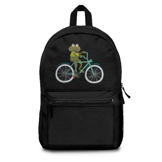 Frog Biking Cyclist Bike Bicycle Race BMX MTB Gift Backpacks