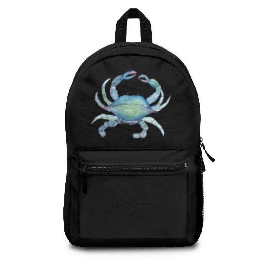 Crab watercolor illustration Backpacks