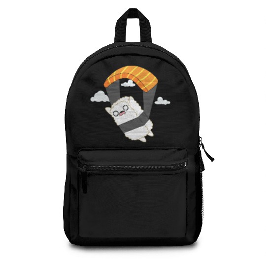 Sushi Nigiri Parachute Extreme Sport Kawaii Anime Backpacks