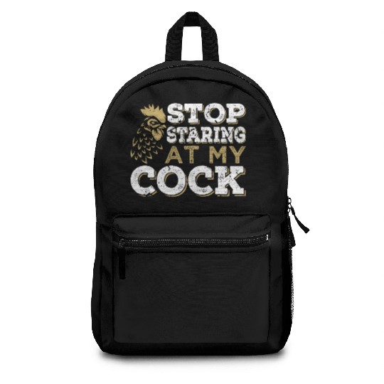 Chicken Cock Penis joke Sexual Backpacks